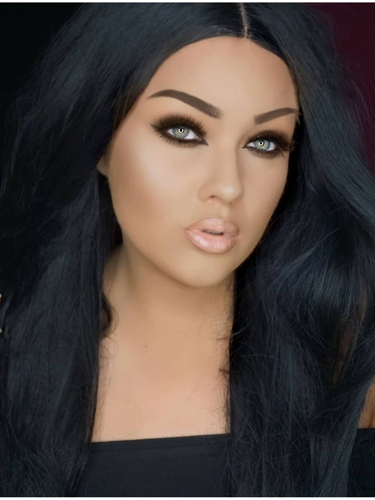 Goth Wig Black | Celebrity Wigs | Star Style Wigs UK